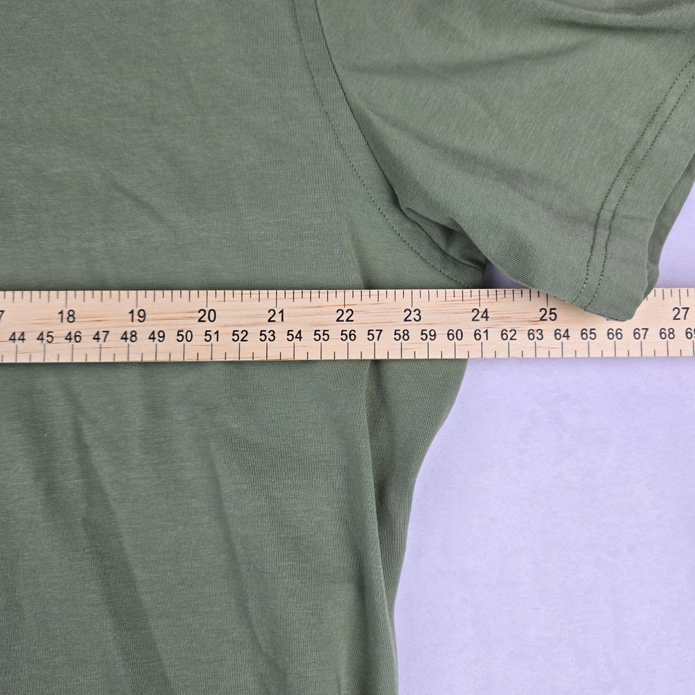 Cremieux XL Mens Shirt Button Down Casual Green Cotton‎ Blend Short Sleeve - Picture 6 of 8